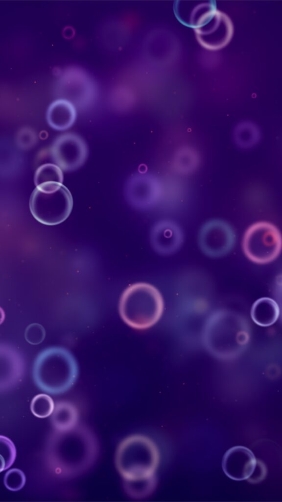 фиолетовые обои на телефон, скачать картинку пузырьки