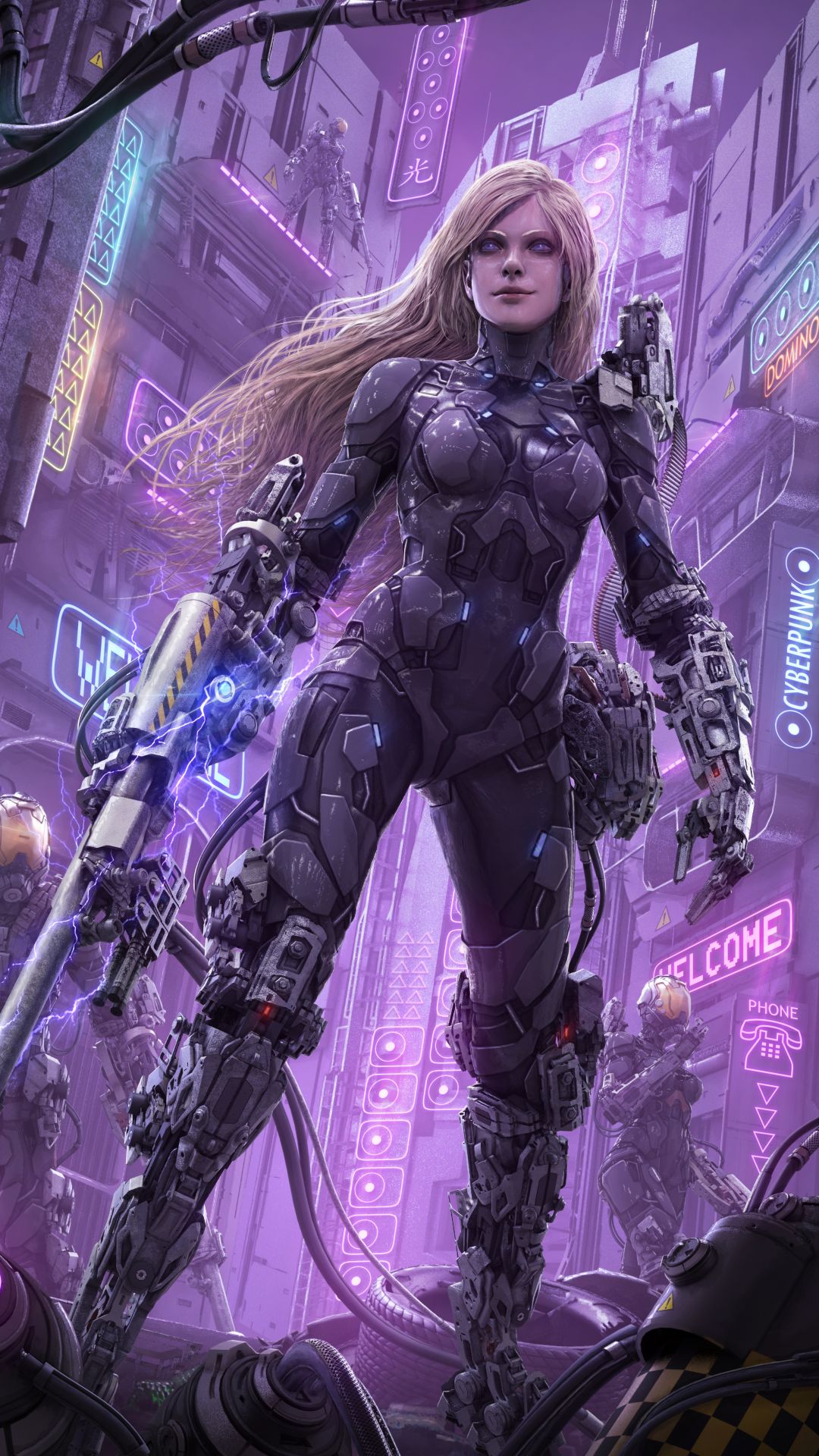 Cyberpunk sci fi girl фото 58