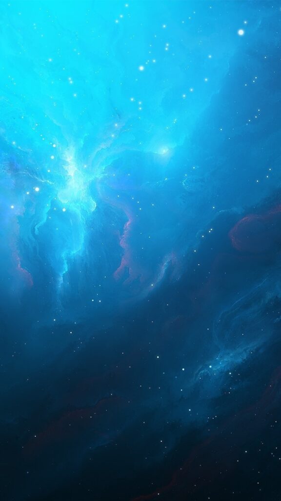 синие обои, скачать картинку галактика, вселенная