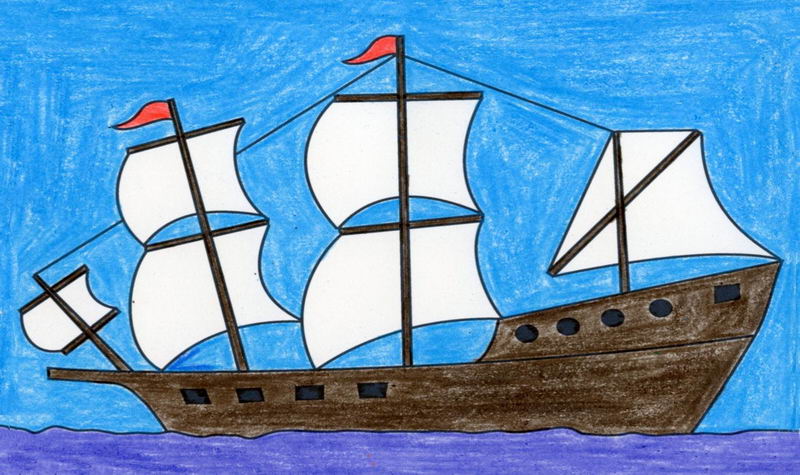 Картинки Корабли для детей (52 рисунков)