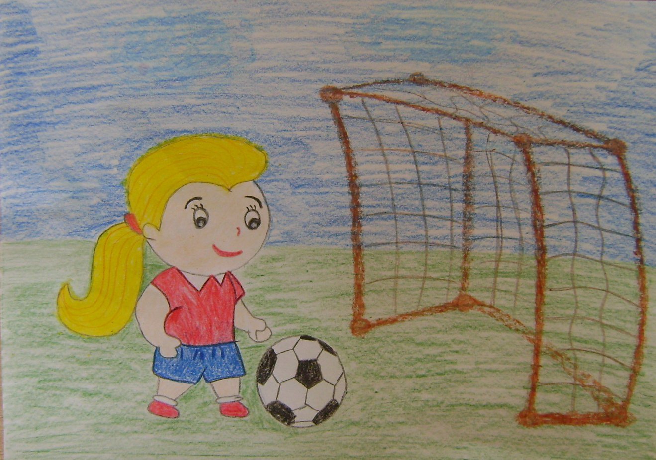 Рисунки на тему спорт глазами детей