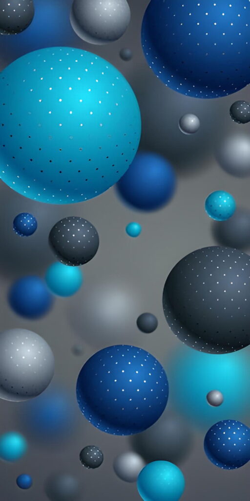заставки с 3d эффектом, скачать обои фигуры шары, голубой, текстура