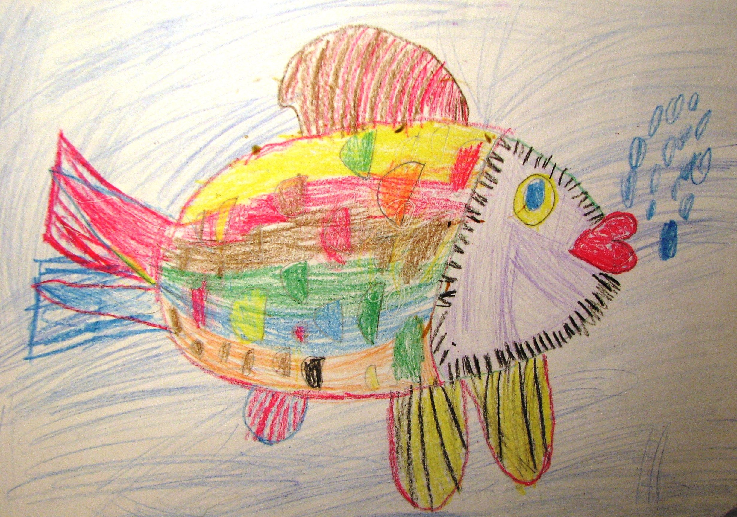 Рисунки цветными карандашами для детей