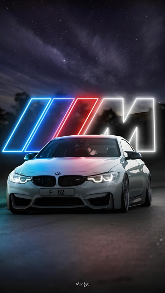 обои на телефон BMW, скачать картинку bmw m3 на фоне логотипа