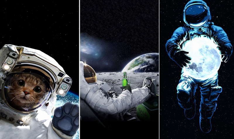 Обои на телефон Космонавт, картинки космонавтов