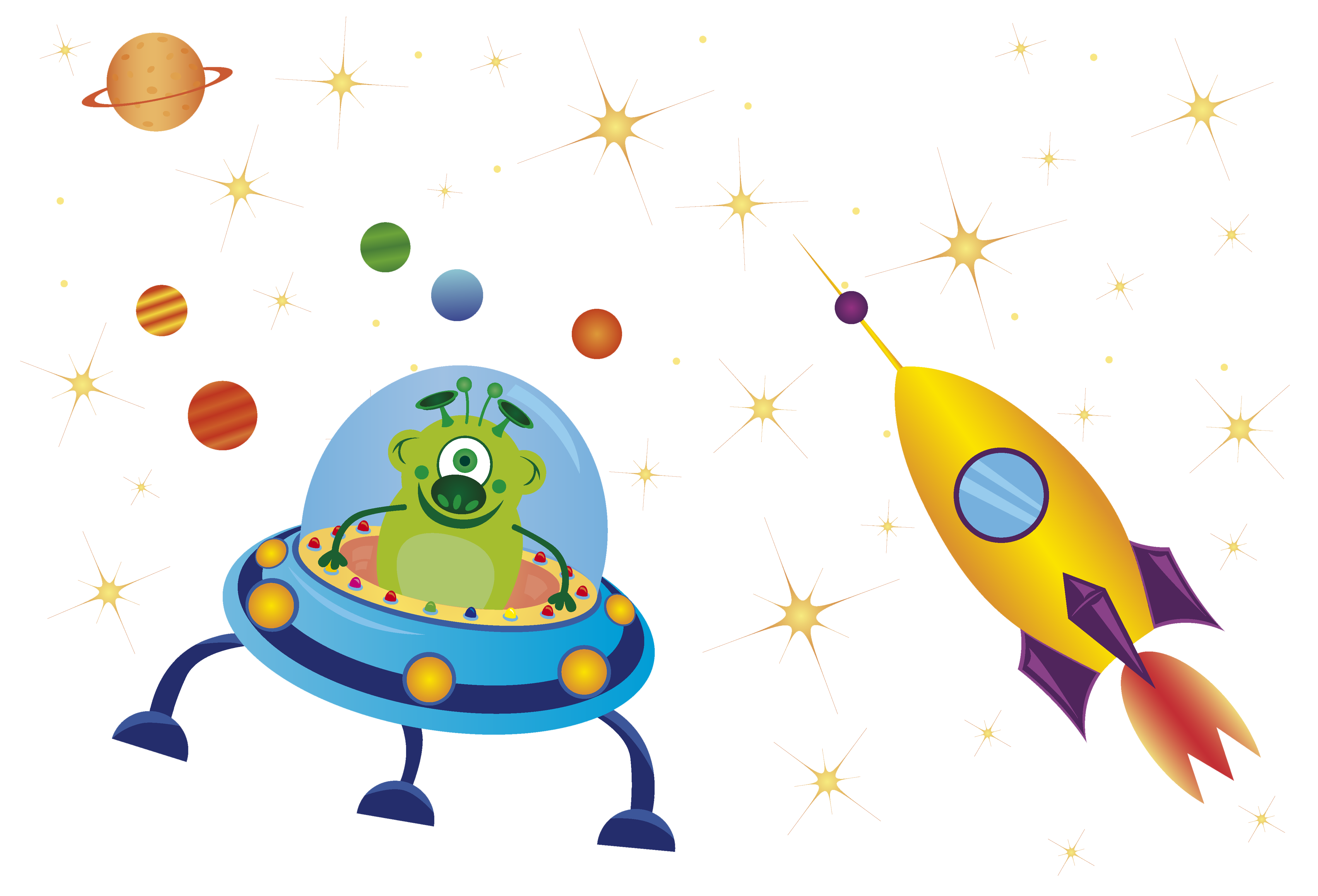 Фон день космонавтики для детей