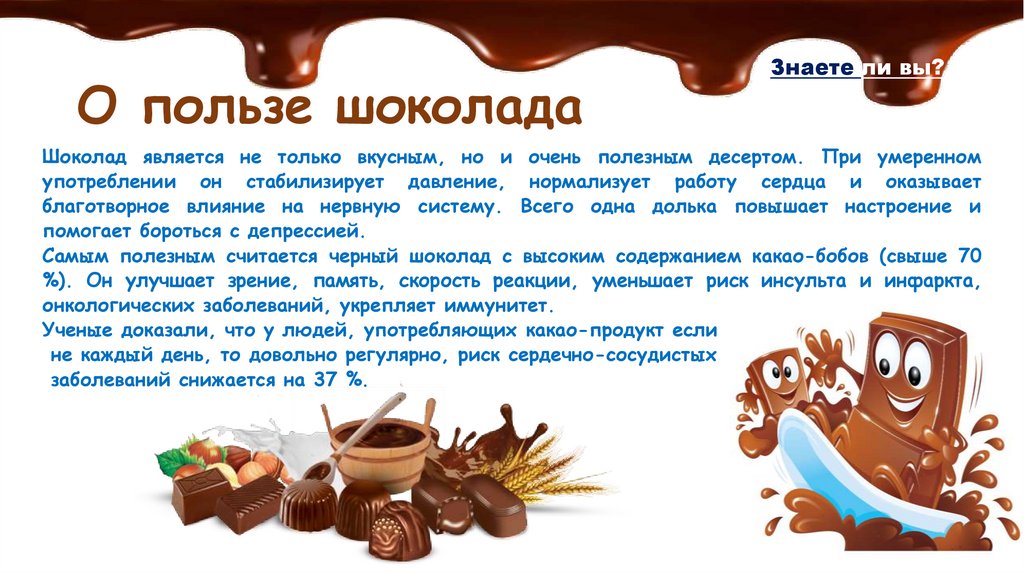 Что значит шоколад. Всемирный день шоколада. Полезный шоколад. Шоколад для презентации. Шоколадный день.