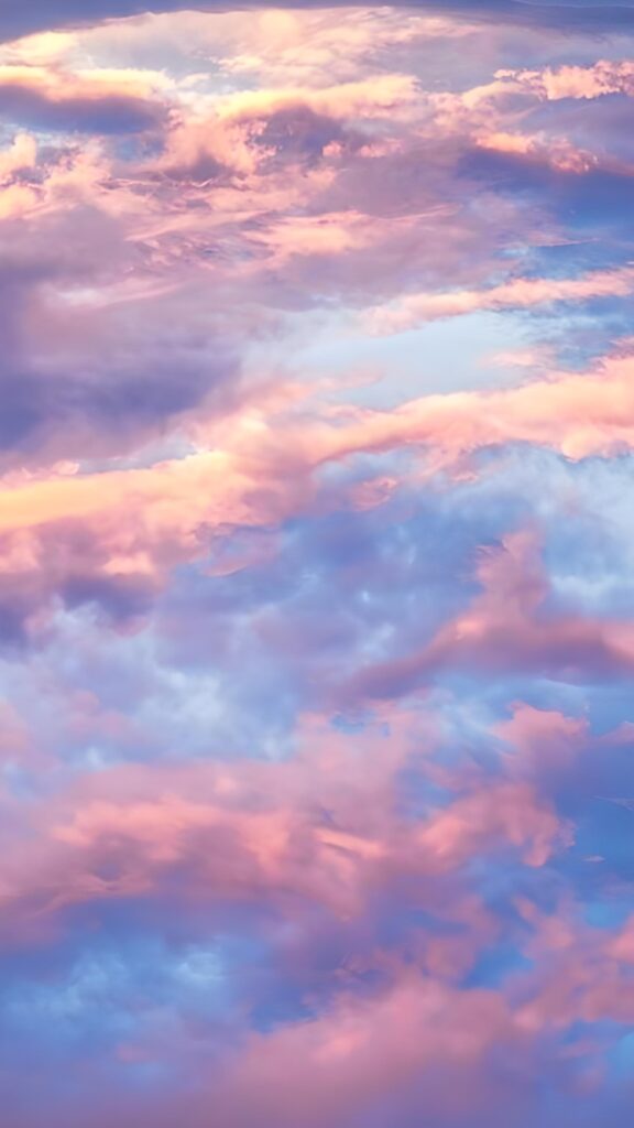 скачать нежные обои, нежный фон картинка в разрешении 2000x3556, небо с облаками