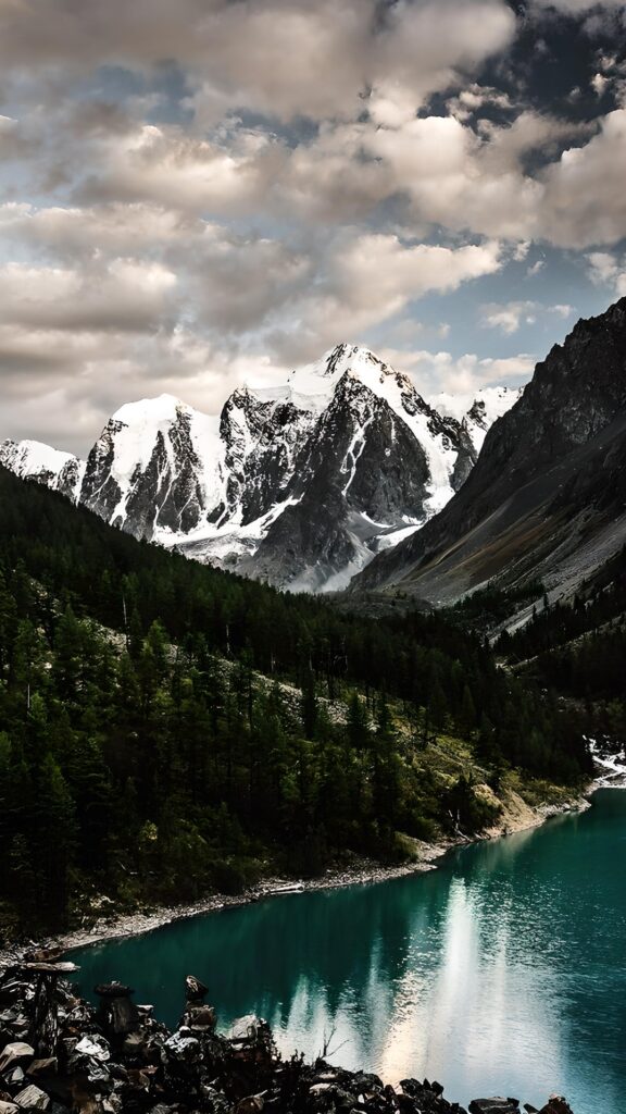 обои на телефон природа, скачать картинку Алтай, горы, озеро