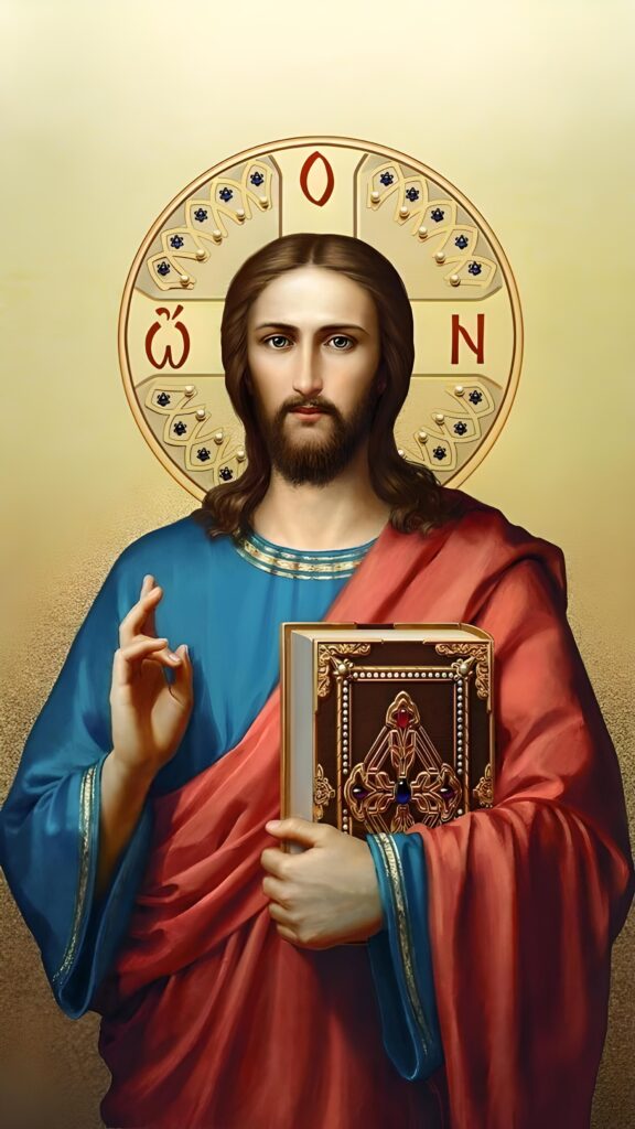 обои на телефон иконы, картинки Иисус, скачать 2000x3556, 4k картинку Икона Господа Иисуса Христа