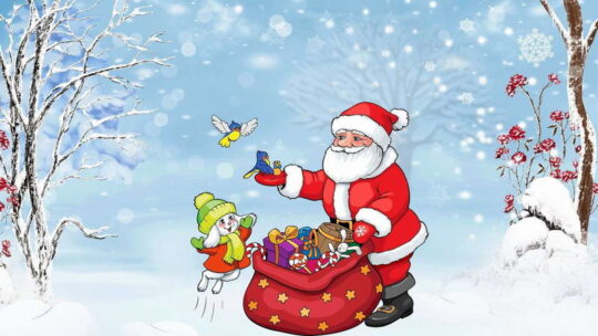 Картинки Деда Мороза для детей (60 рисунков)