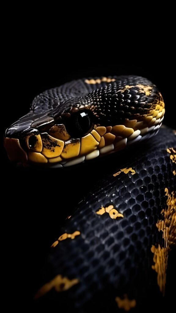 обои змея, 4k картинки эффектная змея