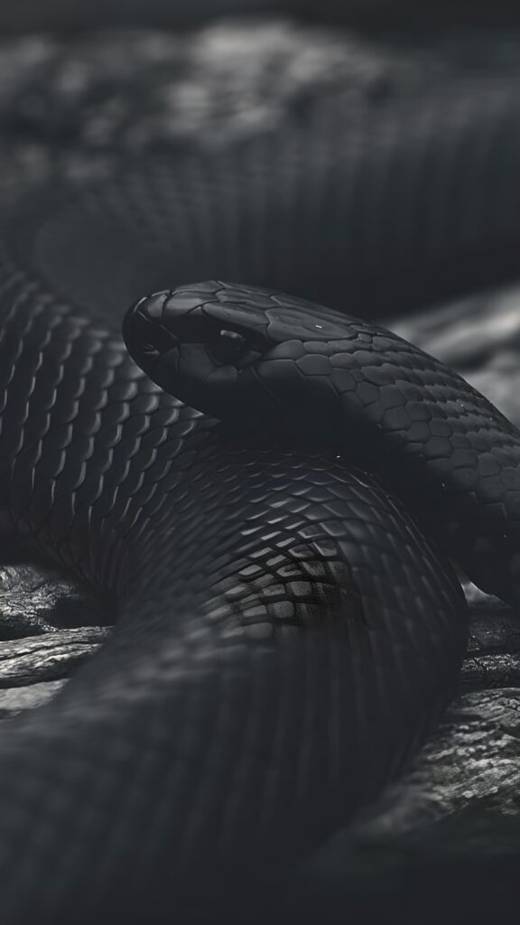 обои змея, 4k картинки со змеями, черно-белая змея