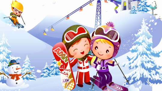 Зимние виды спорта, картинки для детей (65 рисунков)